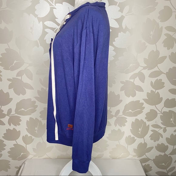 Peace Love World | Blue Pullover Sweatshirt - Picture 4 of 8